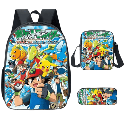 Pokemon Backpack 3-Piece Set for Boys and Girls