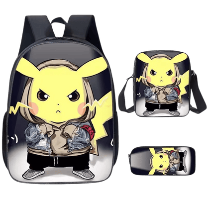 Pokemon Backpack 3-Piece Set for Boys and Girls