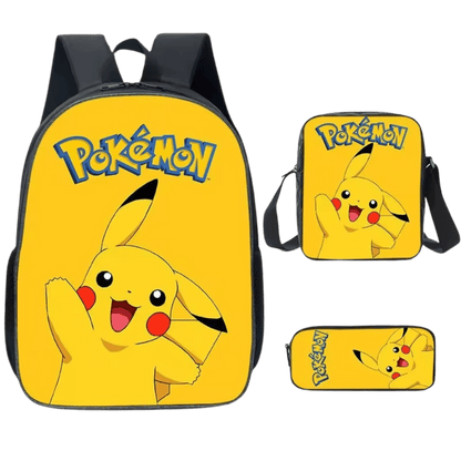 Pokemon Backpack 3-Piece Set for Boys and Girls