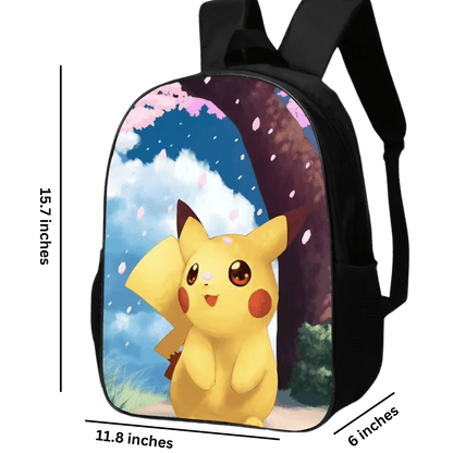 Pokemon Backpack 3-Piece Set for Boys and Girls