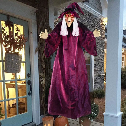 Halloween Decoration Voice-Controlled Hanging Witch