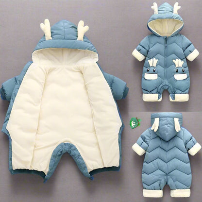 2024 Baby Snowsuit - Winter Velvet Romper