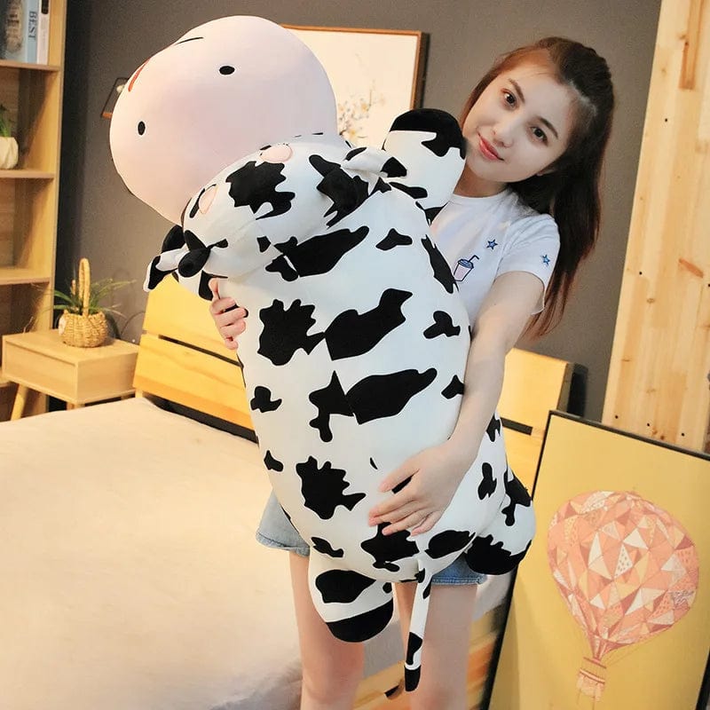 Jumbo Moo Cow Stuffed Animal Cuddle Pillow