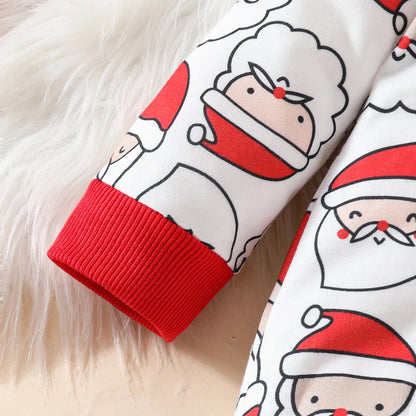 Gingerbread Santa Baby Christmas Pajamas Set