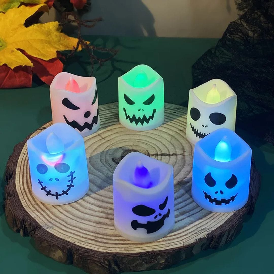 Halloween Decoration LED Ghost Pumpkin Candle Lights