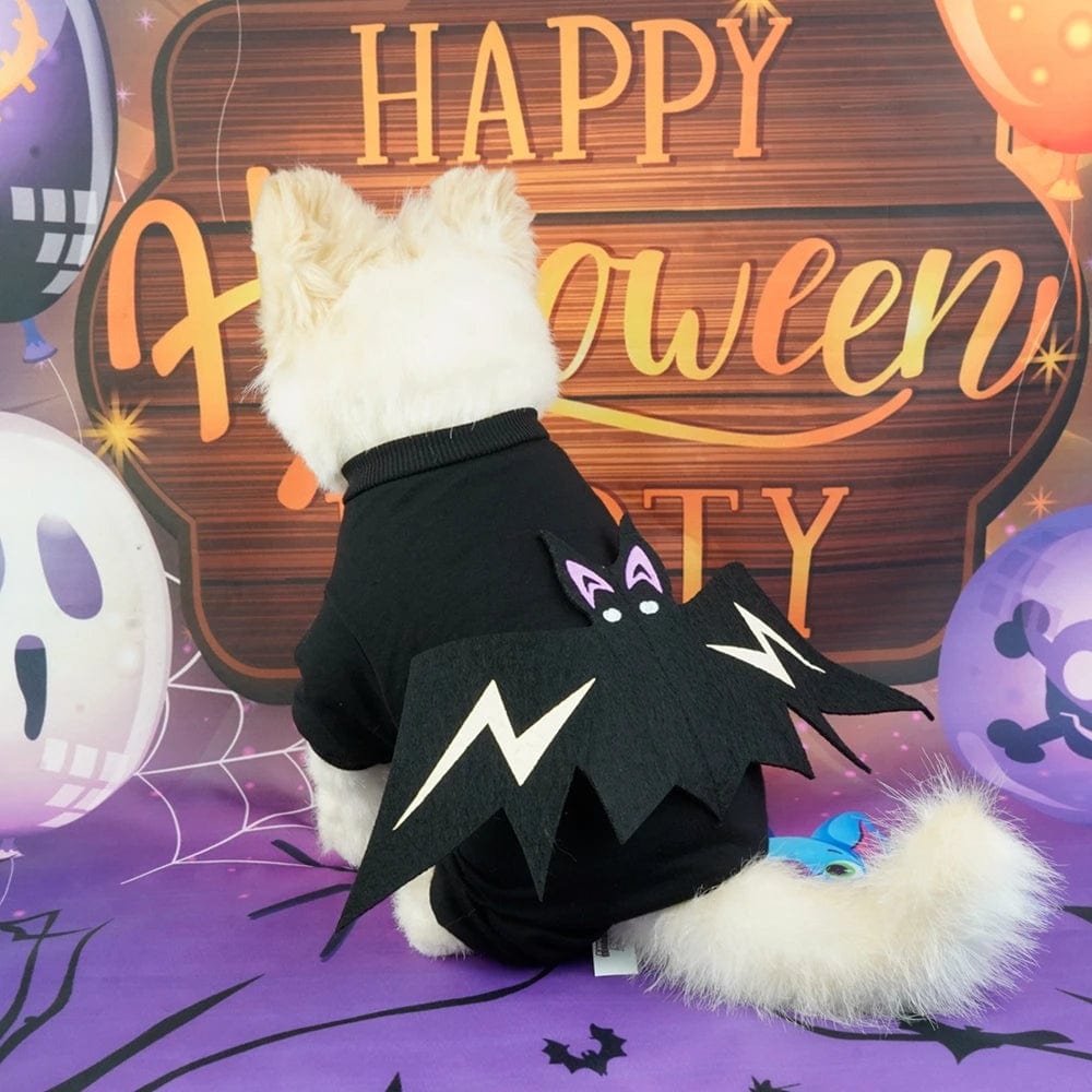 Dog Halloween Costume Luminous Bat Clothes