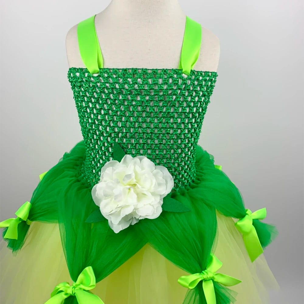 Princess Tiana Green Tutu Dress for Kids