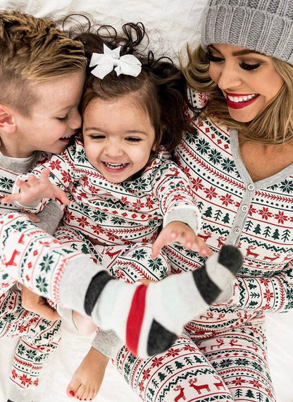 Cozy Nordic Christmas Family Pajama Set