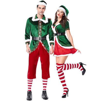 Classic Men's Christmas Elf Costume Set