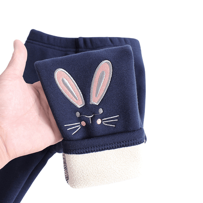 Cozy Bunny Winter Kids Leggings