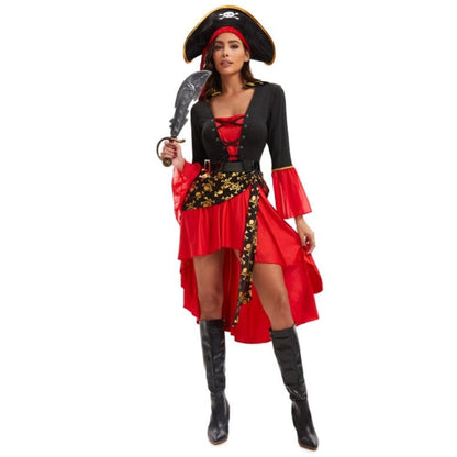 Pirate Costume Women Skull Pirate Dress