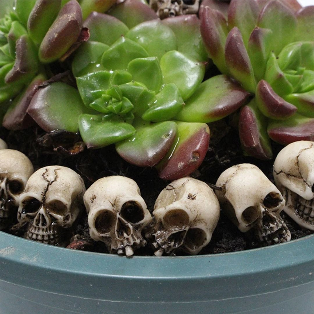 Halloween Mini Skull Decorations - 20pcs Set