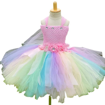 Fairy Costume Girls Pastel Butterfly Fairy Dress