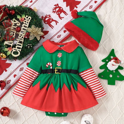 Jolly Elf Romper for Kids