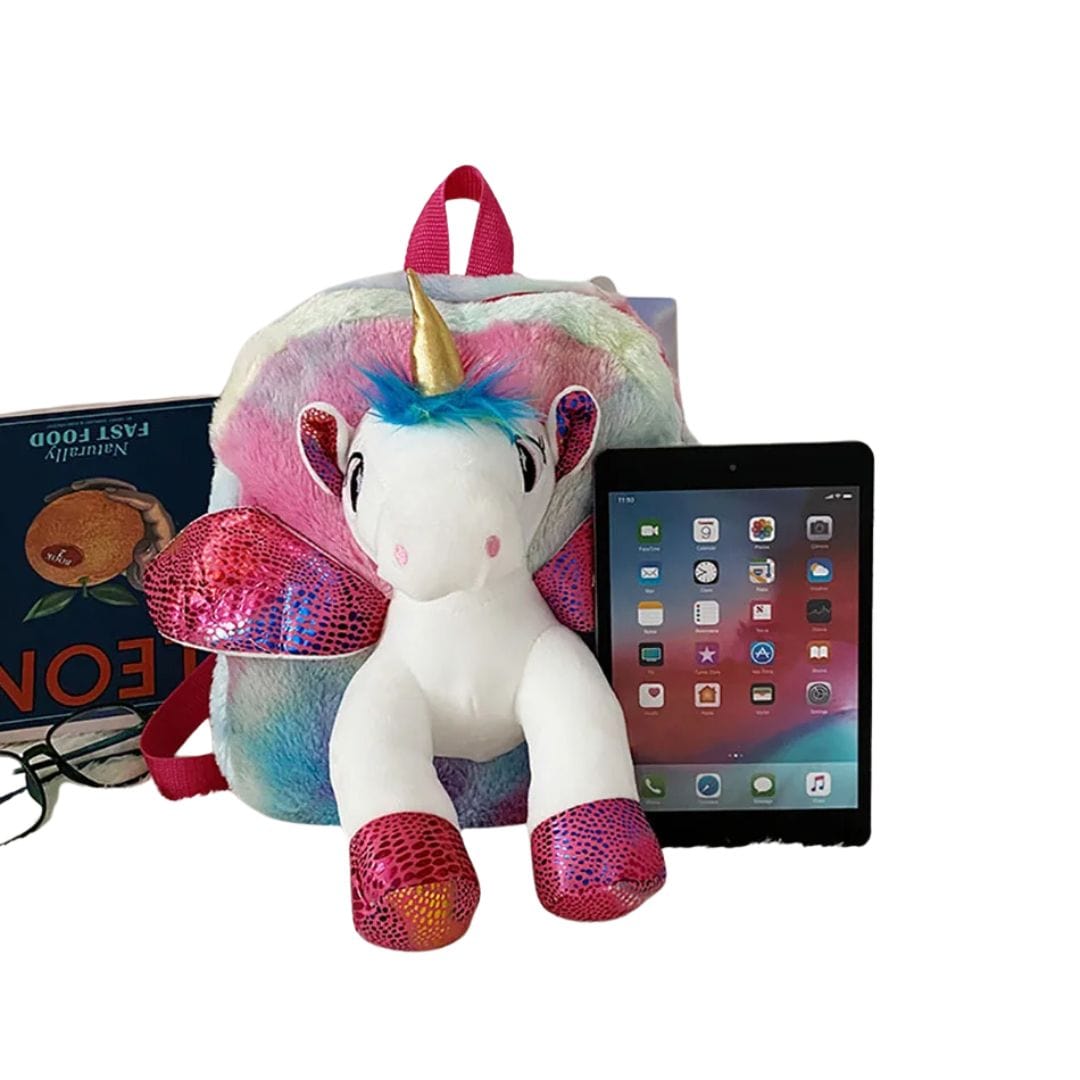 Unicorn Backpack Adorable Cuddly Plush