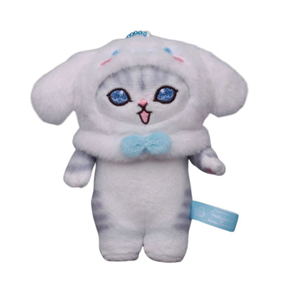 Kawaii Cat Character Plush Keychain 4.7 in