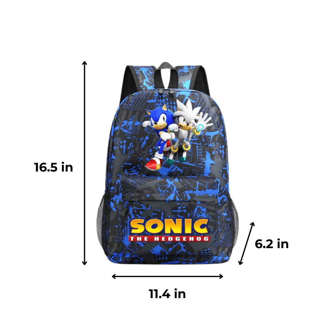 Sonic Backpack 3Pcs Set Large Capacity