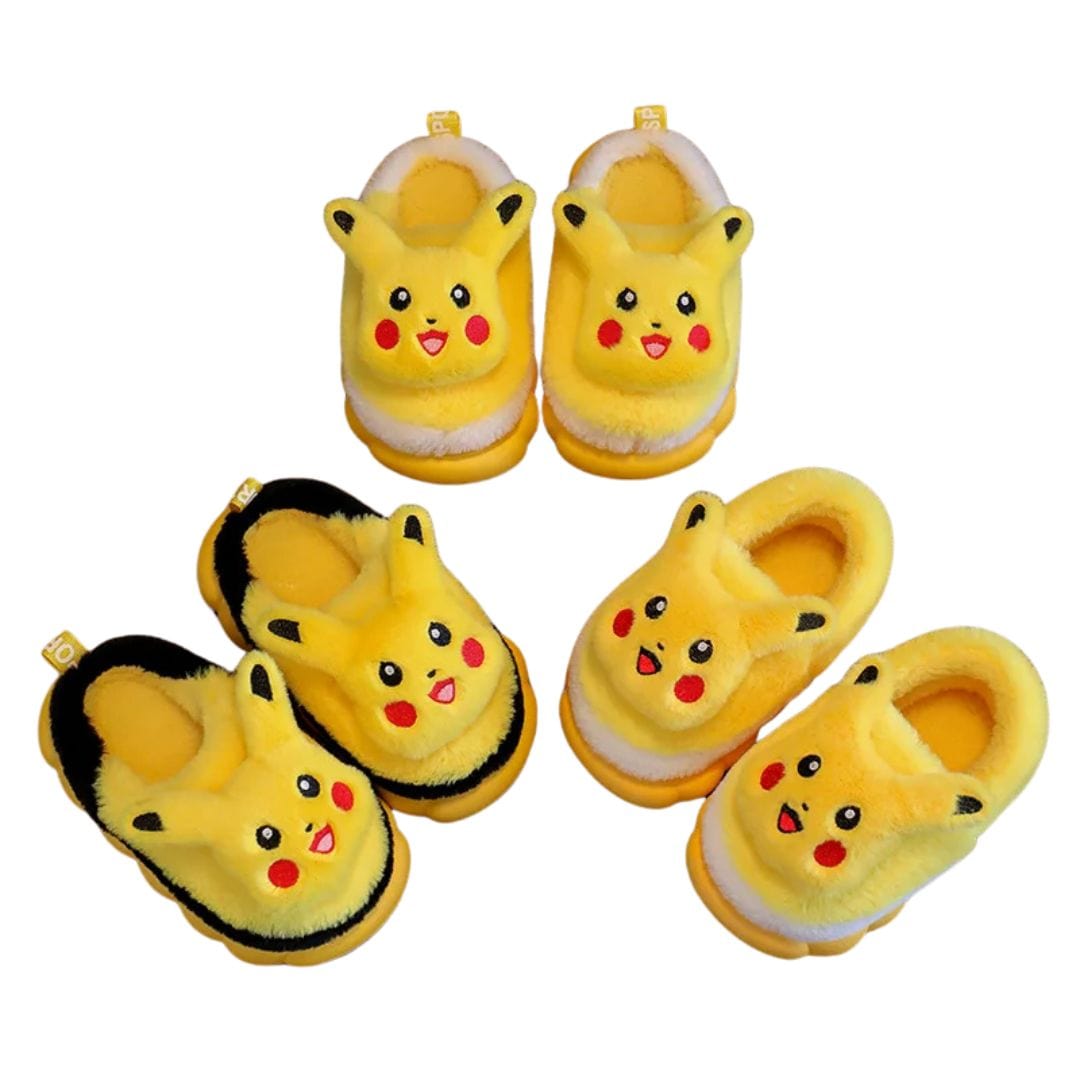 Pikachu Plush Winter Slippers