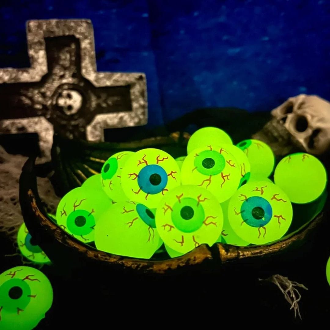 Halloween Decoration Glow-in-the-Dark Eyeball Bouncy Balls