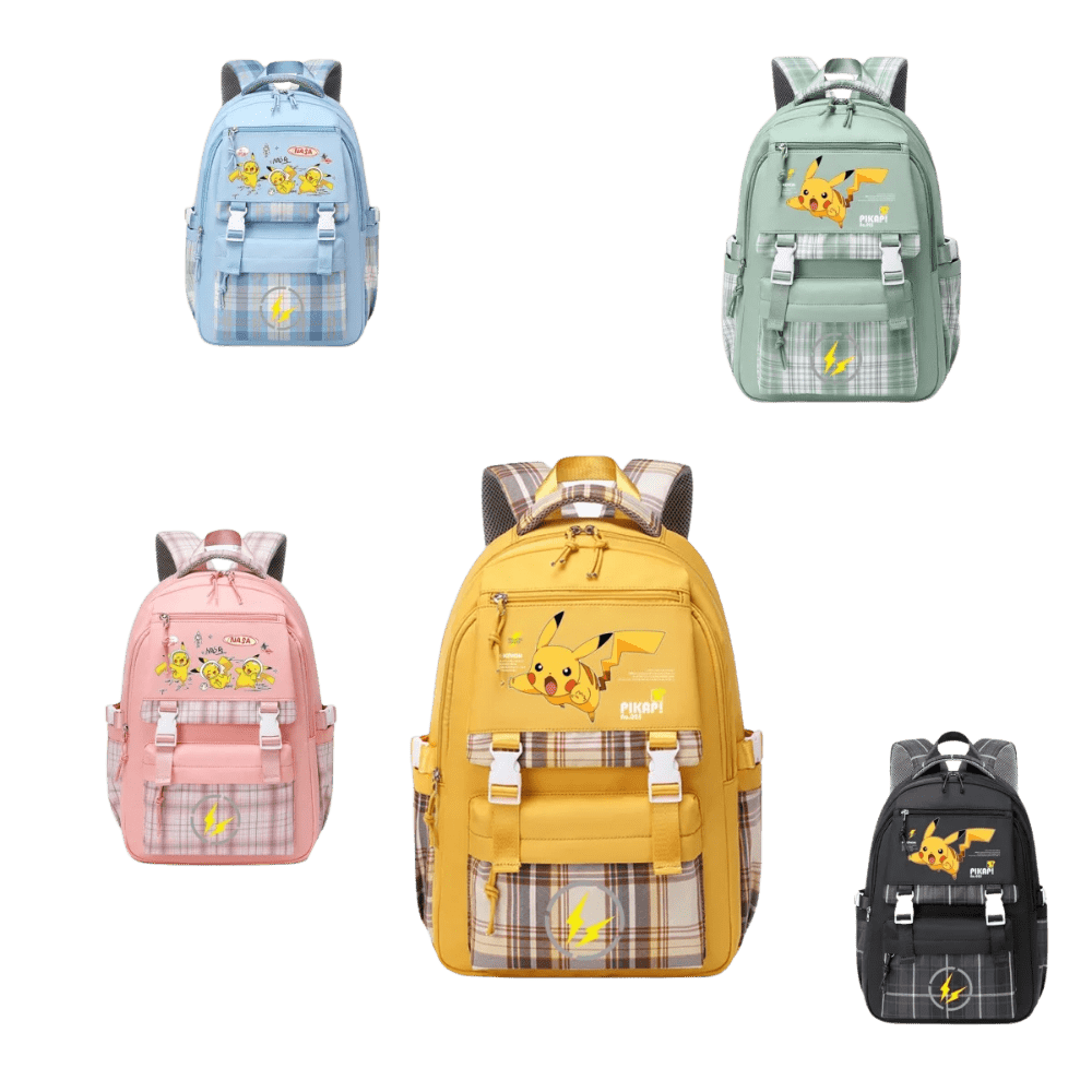 Pokemon Backpack Adjustable Oxford School Bag