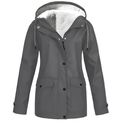 Regine Fleece-Lined Rain Jacket: Stylish Warmth