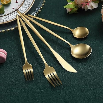 Elegant Minimalist 20-Piece Stainless Steel Cutlery Set