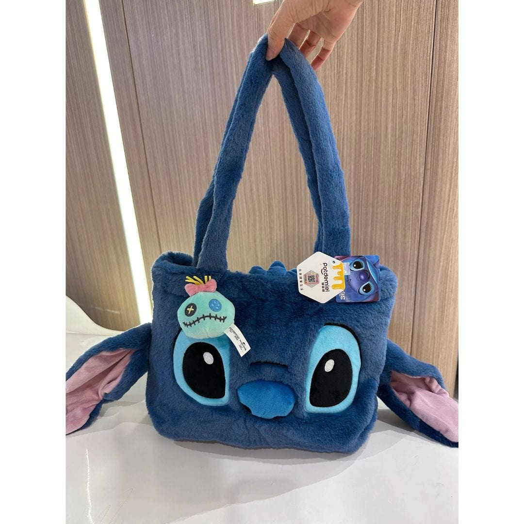 Stitch Plush Shoulder Bag Sweet Carry-All