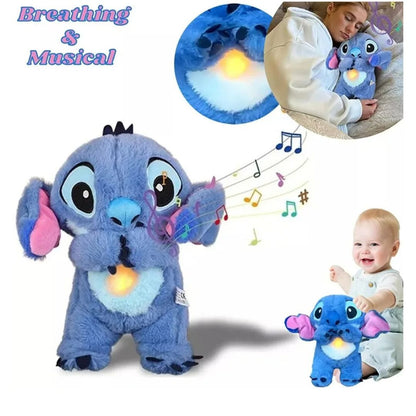 Stitch Plush Sleep Companion – Soothing Light & Sound