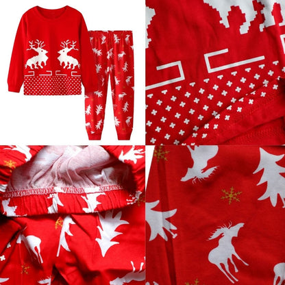 Christmas Elk Pajama Set for Kids