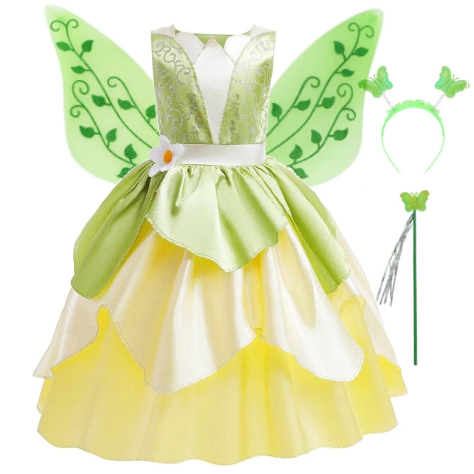 Princess Tiana Fairy Costume Dress