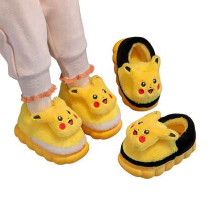 Pikachu Plush Winter Slippers