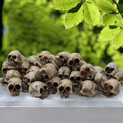 Halloween Mini Skull Decorations - 20pcs Set