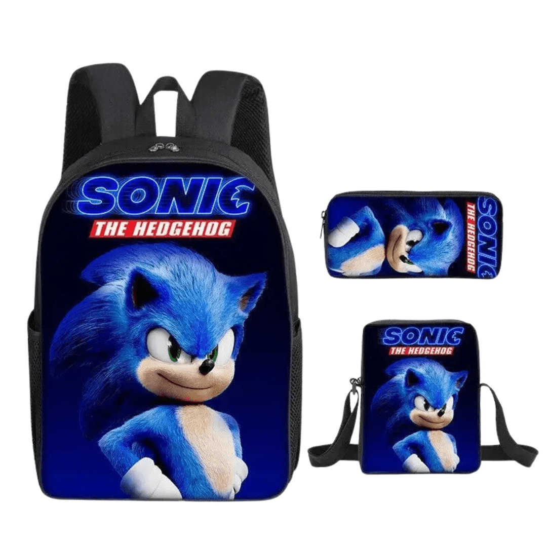 Sonic Backpack Three-Piece Set