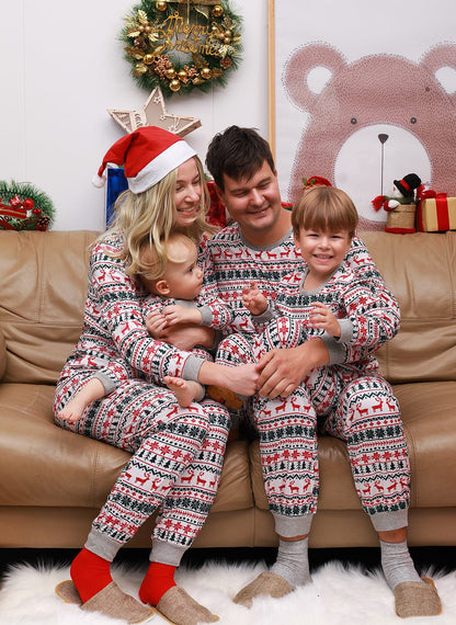 Cozy Nordic Christmas Family Pajama Set