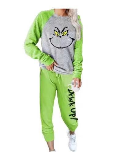 Grinch "Drink Up" Loungewear Set