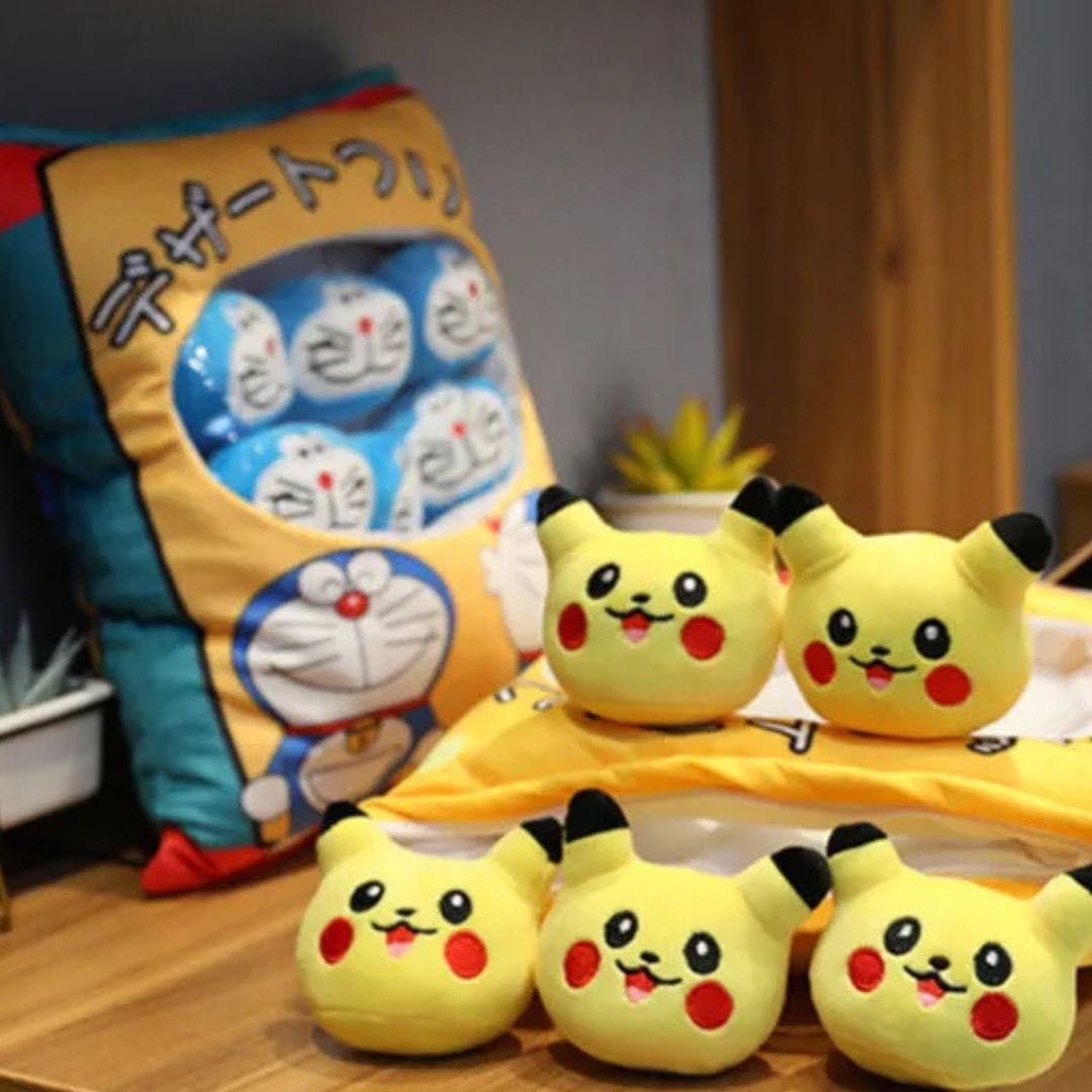 Pikachu Plush Pudding Pillow Set