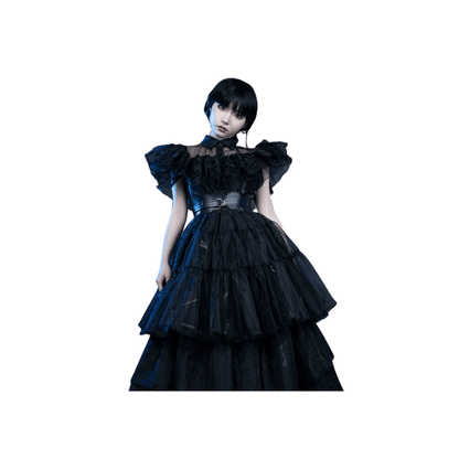 Wednesday Addams Costume Wednesday Black Dance Evening Dress