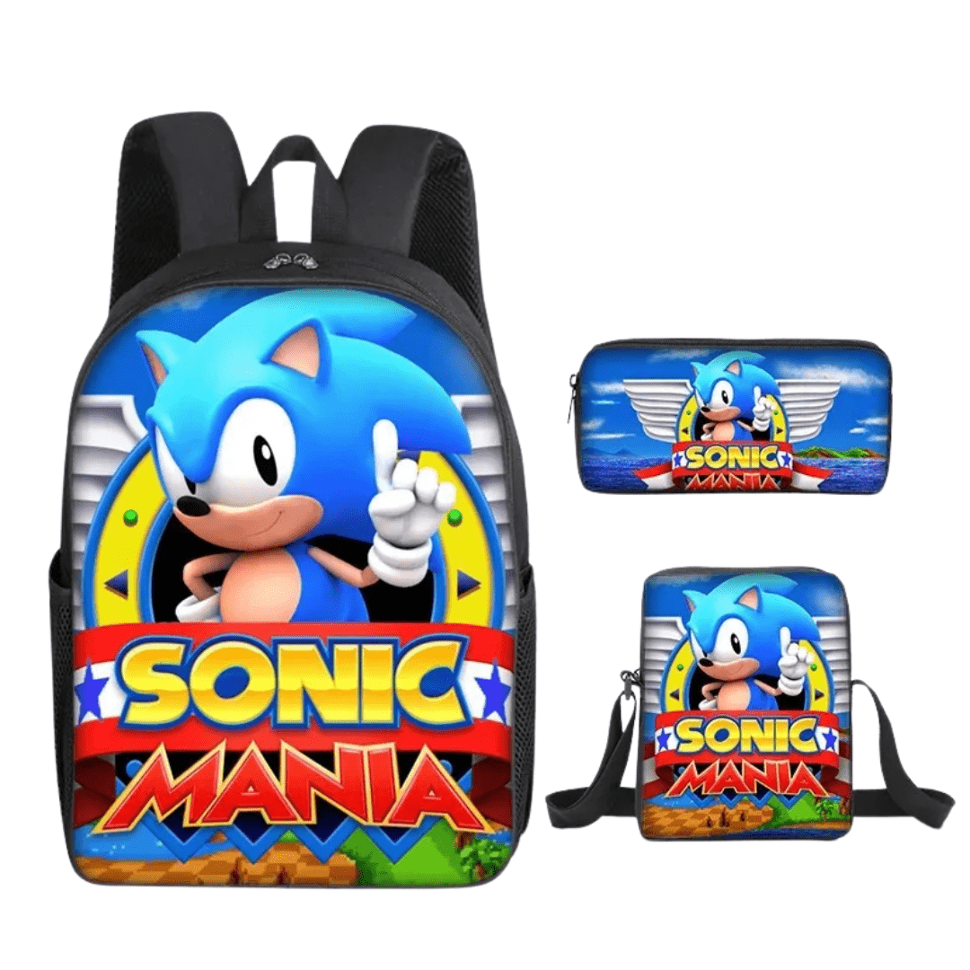 Sonic Backpack Three-Piece Set