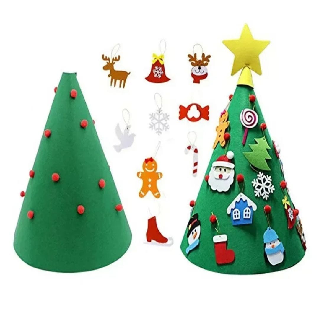 Merry 3D Felt Christmas Tree