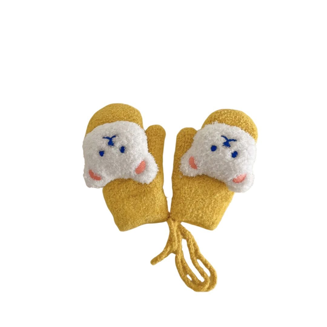 Baby Bear Knitted Mittens