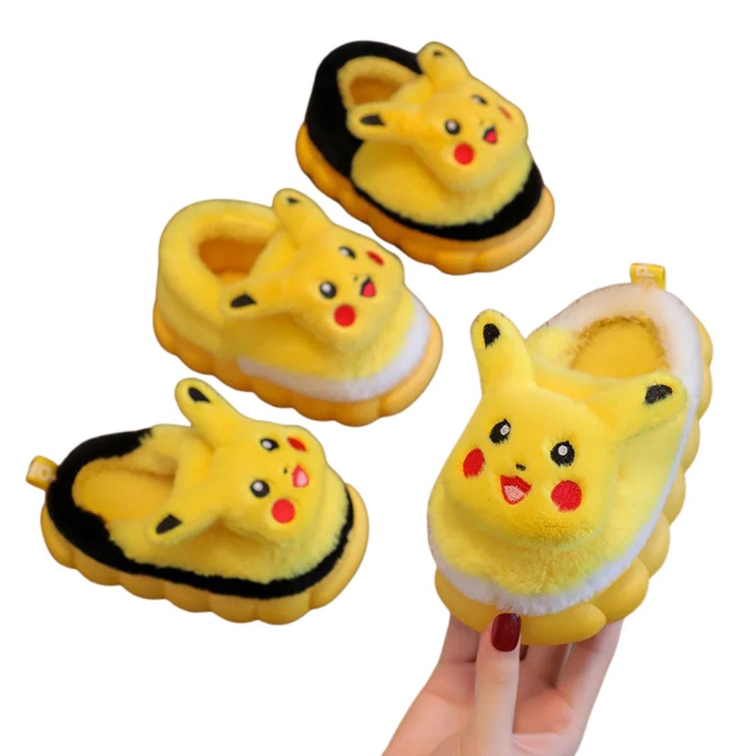 Pikachu Plush Winter Slippers