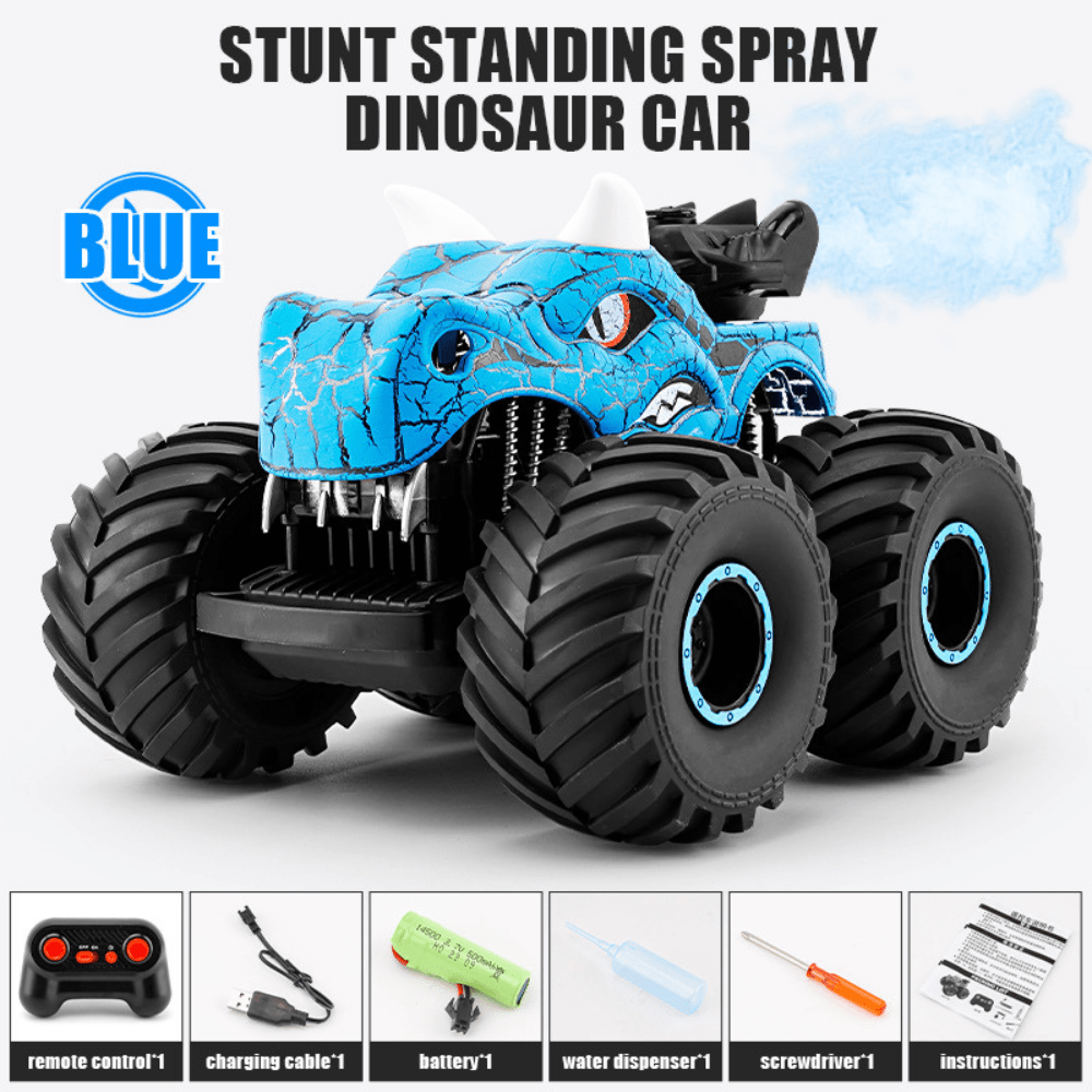 RC Car Dinosaur Stunt Monster 2.4GHz with Mist & Lights