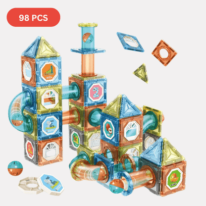 Magnetic Blocks Color Window Building Set