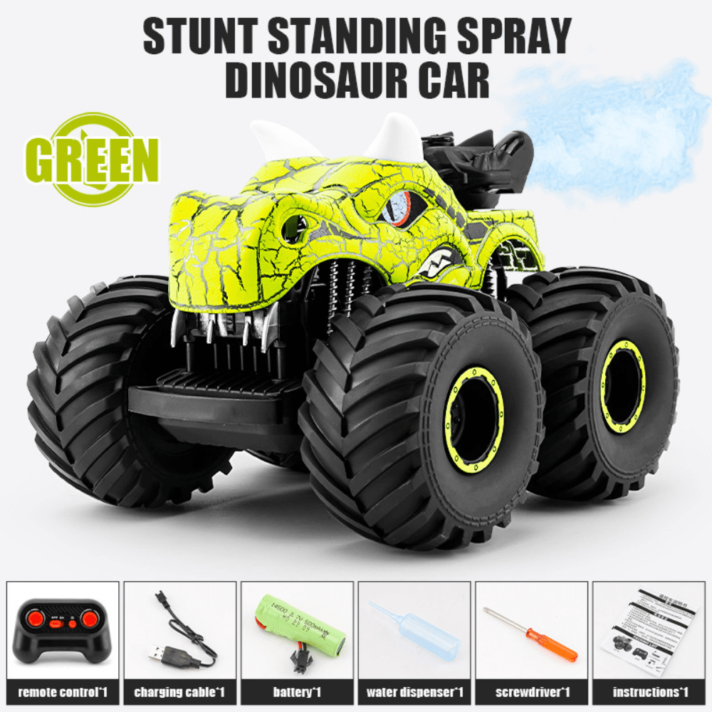 RC Car Dinosaur Stunt Monster 2.4GHz with Mist & Lights