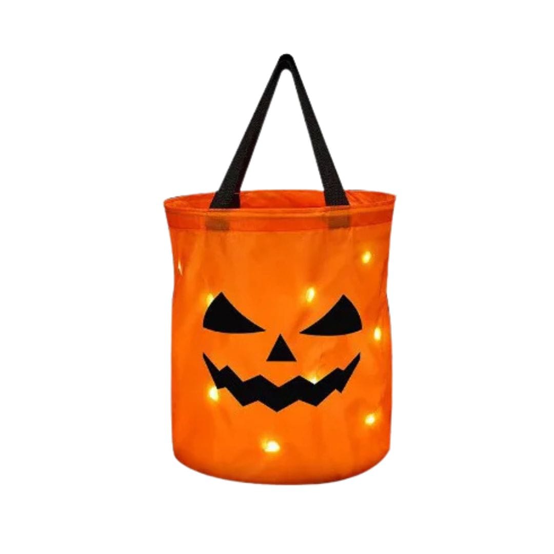 Halloween Decoration LED Pumpkin Trick-or-Treat Bag