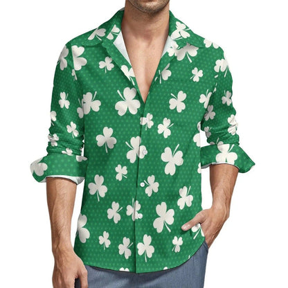 St. Patrick's Day Shamrock Style Green Shirt