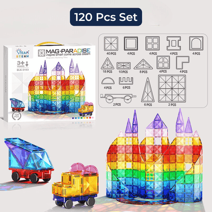 Magnetic Blocks Castle Building Set