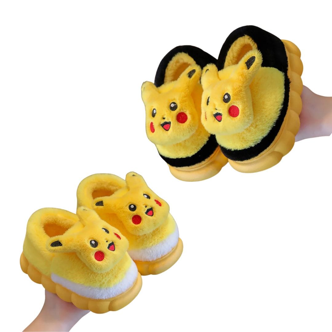 Pikachu Plush Winter Slippers