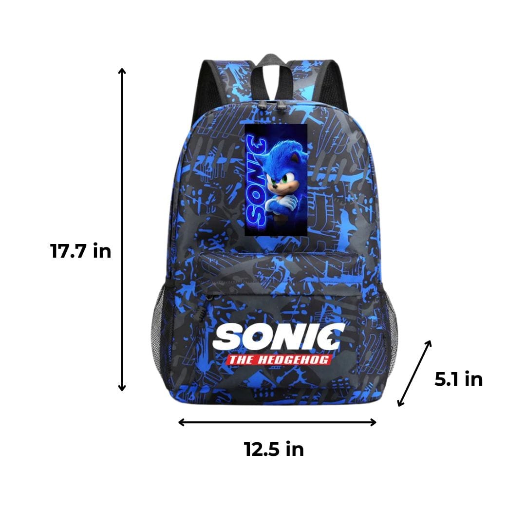 Sonic Backpack Three-piece Set With Shoulder Bag