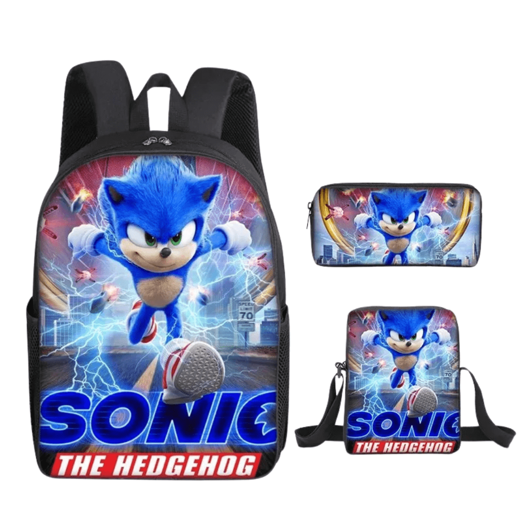 Sonic Backpack Three-Piece Set